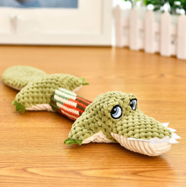 Alligator Plush Dog Toy