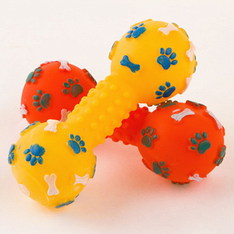 Pet Dumbbell Silicone Dog Toy