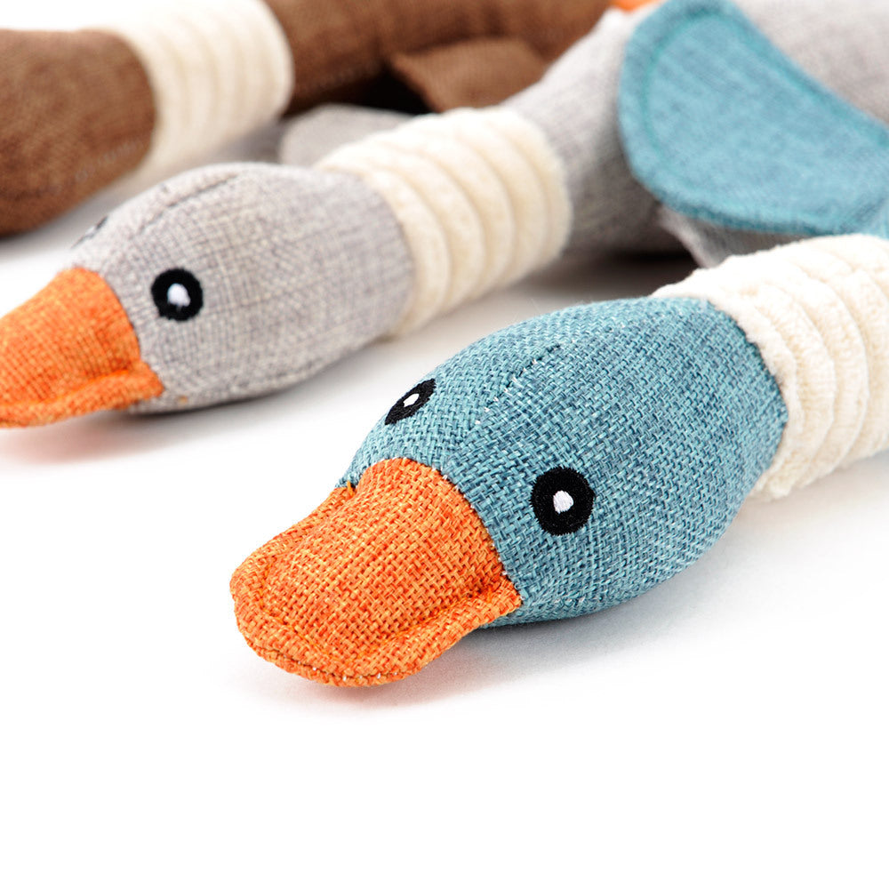 Geese Plush Dog Toy