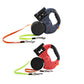 Dual Headed Pet Leashes with Flashlight Garbage Bag Box Automatic Retractable Dogs Traction Rope