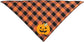 Halloween Dog Plaid Bandana With Pumpkin Appliques,Pet Dog Puppy Holiday Scarf