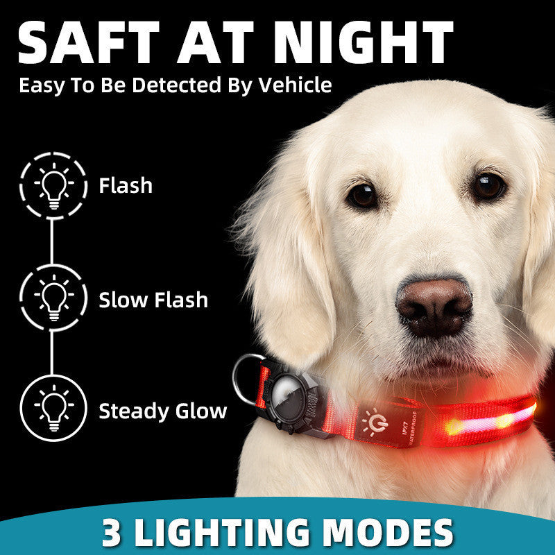 LED Waterproof Dog Collar with Locator