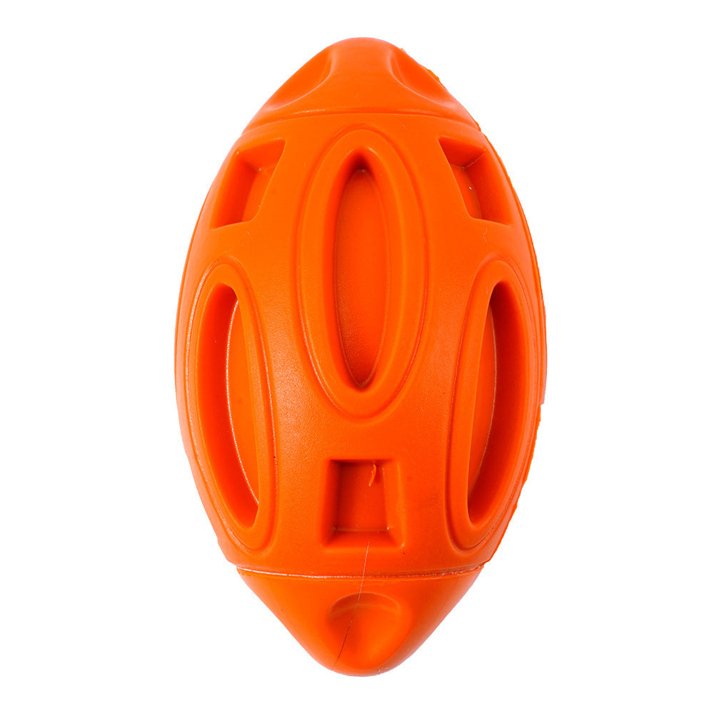 Football Wear-Resistant Rubber Sounding Dog Toy