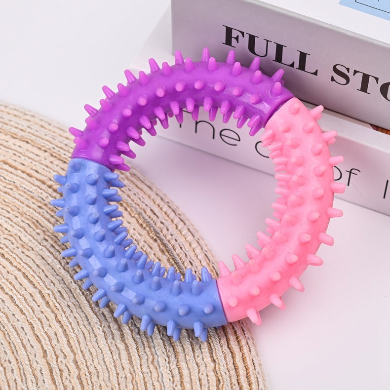 Ring Rubber Chewy Teething Dog Toy