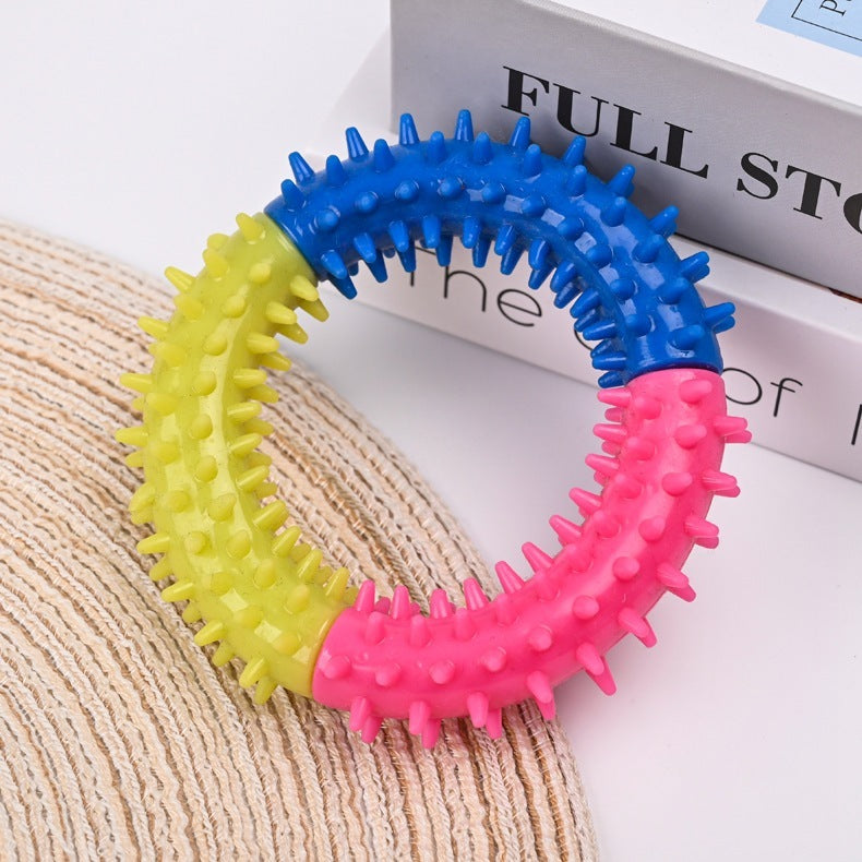 Ring Rubber Chewy Teething Dog Toy