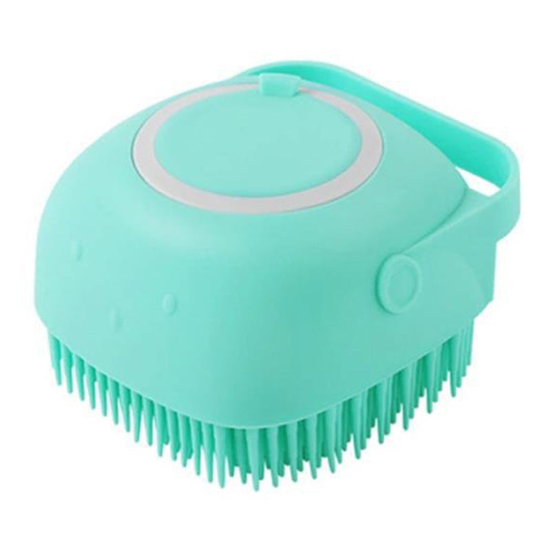 Silicone Dog Bath Massage Gloves Brush Bathroom Cleaning Tool Comb Brush For Dog Can Pour Shampoo Dog Grooming Supplies
