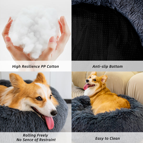 Dog Bed Washable Anti Anxiety Fluffy