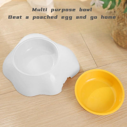 Egg-shaped Dog Bowl Drinking Water Single Bowl Double Bowl