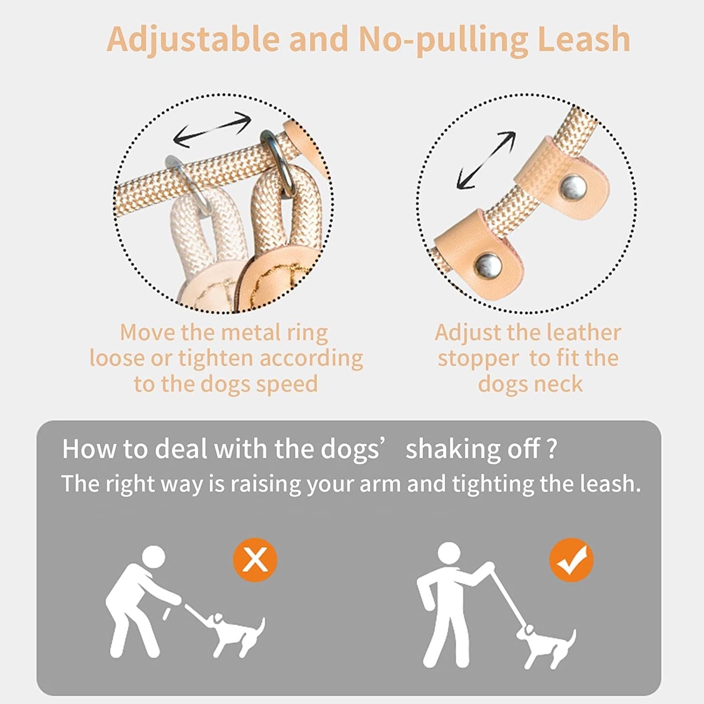 Dog Leash Durable Slip Training Lead Heavy Duty 6 FT Comfortable