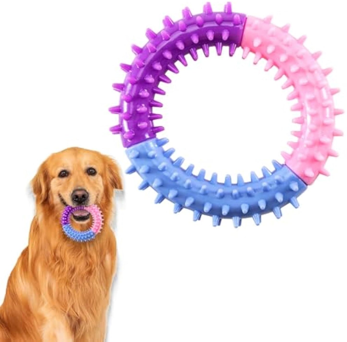 Ring Rubber Chewy Teething Dog Toy