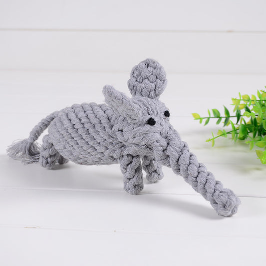Grey Elephant Plush Squeaky Toy